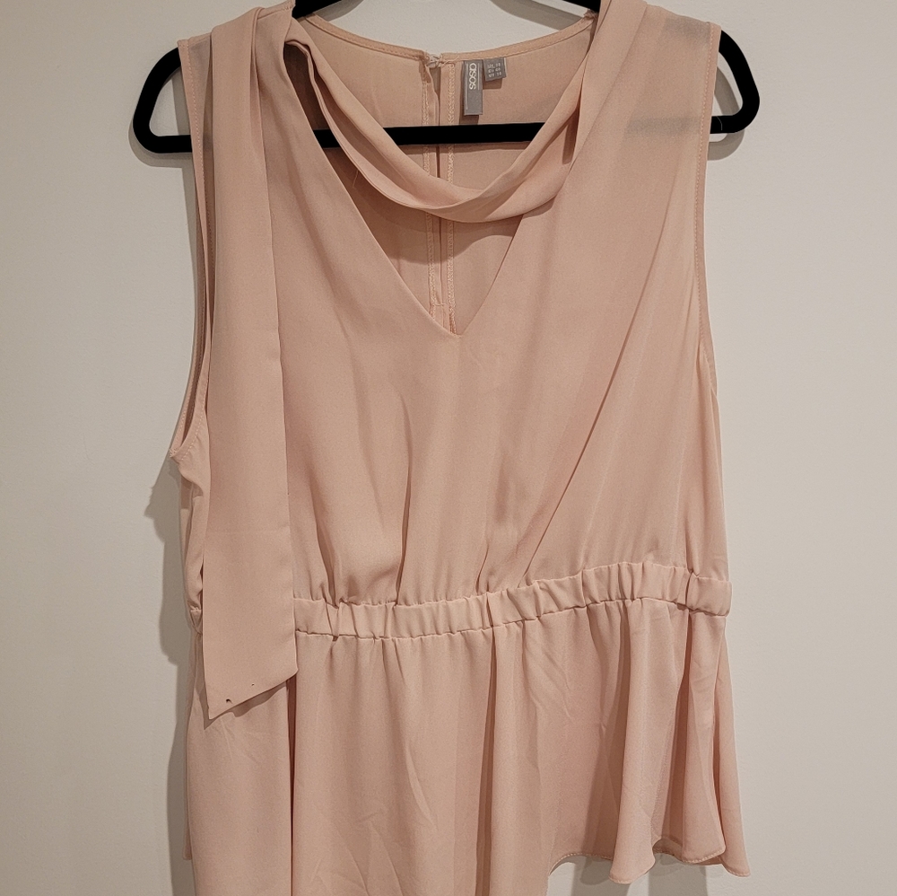 Pale pink ASOS tank. Size 14